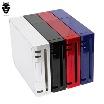 11 Colors Replacement Full Case Cover for Wii Game Console – Black, White, Blue, Transparent Housing Shell with Buttons & Retail Packing