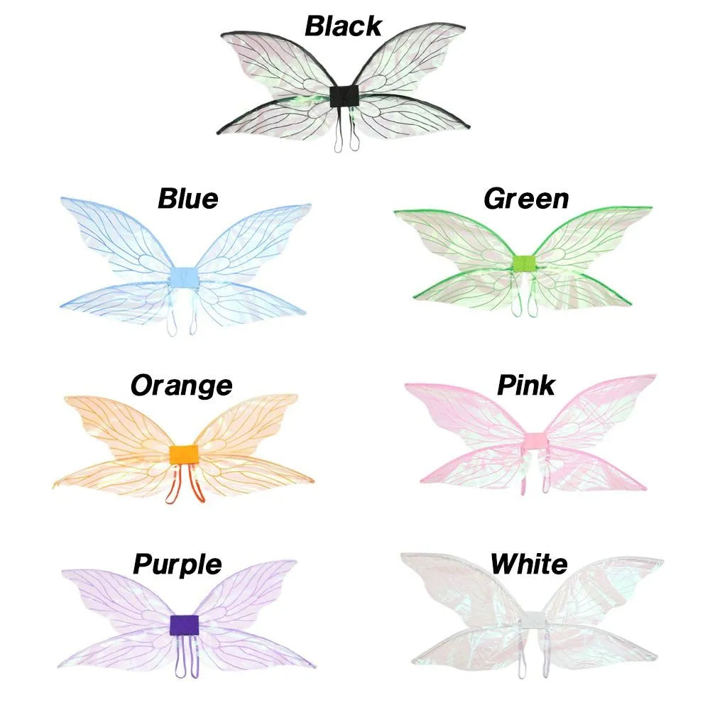 Fancy Dress Costume Princess Butterfly Fairy Elf Angel Wings - Halloween Cosplay for Women and Girls