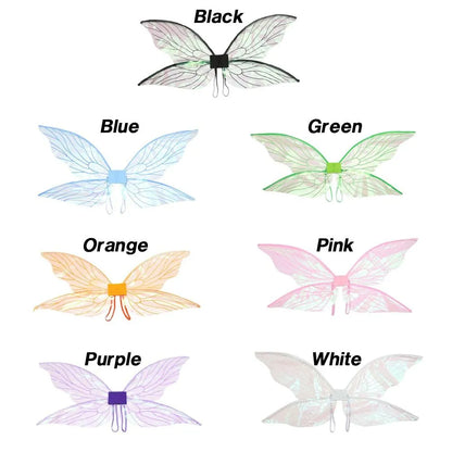 Fancy Dress Costume Princess Butterfly Fairy Elf Angel Wings - Halloween Cosplay for Women and Girls