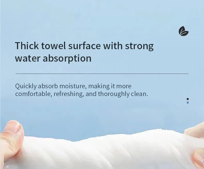 Extra Thick Disposable Facial Towels - Gentle & Absorbent Cotton Makeup Remover Wipes