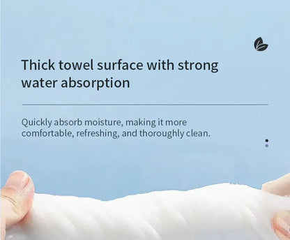 Extra Thick Disposable Facial Towels - Gentle & Absorbent Cotton Makeup Remover Wipes