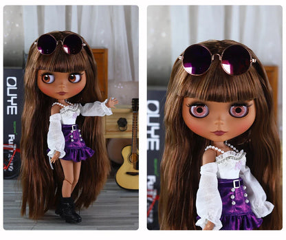 ICY DBS Blythe Doll 1/6 BJD – 30cm Joint Body Set with Random Eyes, Anime Girl Toy Gift