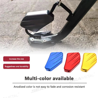 BLALION Aluminum Motorcycle Kickstand Extender – Side Stand Foot Pad Support Plate Accessory