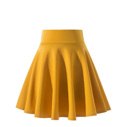 Women’s Flared Mini Skirt with Built-In Shorts – Pleated Skater Style Casual Fashion Skirt, Plus Size 2025 Design