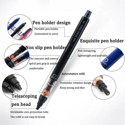 Uni Mechanical Pencil M5-452 Kuru Toga 0.5MM - Breakproof Lead with Eraser - School Student Stationery