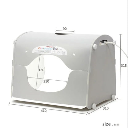 SANOTO LED Photograph Lightbox – Dimmable Photo Studio Softbox for Manicure & Tabletop Shooting