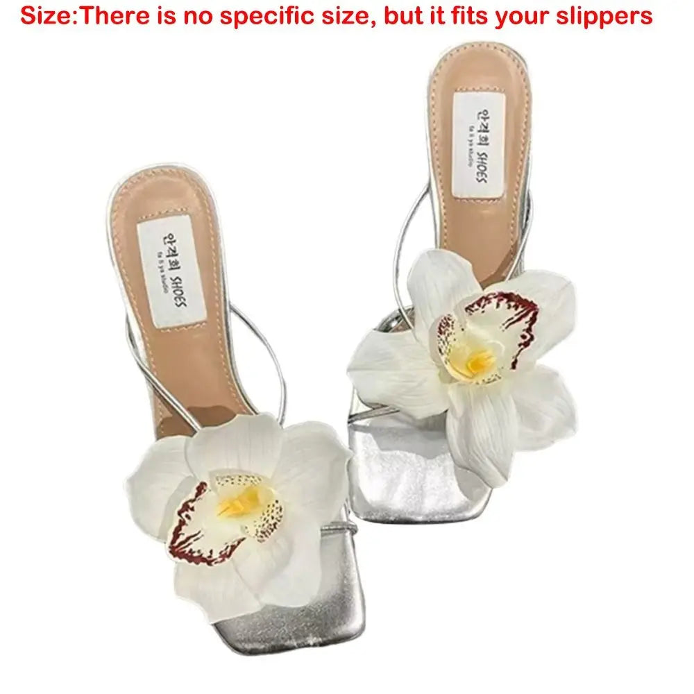 Colorful Thai Fairy Flower Shoe Buckles – Personalized Orchid Simulation Decor for Shoes
