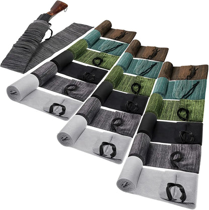 18Pcs Tactical Elastic Storage Socks – 55 Inch Dustproof Knitted Gun Sleeve Organizer Carrying Bag Set for Hunting Accessories