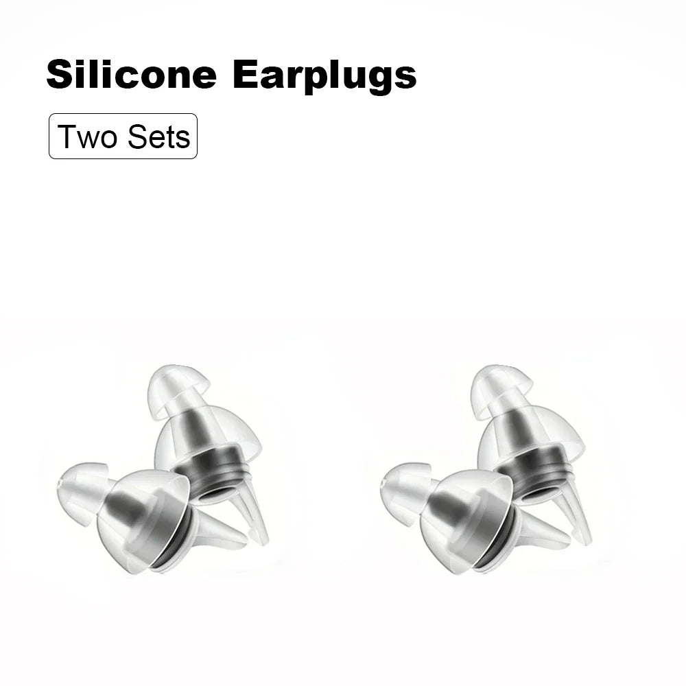 HUAK High Fidelity Silicone Ear Plugs - Reusable Noise Reduction for Sleep, Study, Work, Music, Motorcycle & Swimming