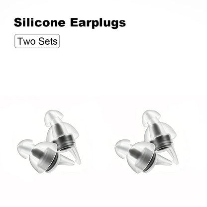 HUAK High Fidelity Silicone Ear Plugs - Reusable Noise Reduction for Sleep, Study, Work, Music, Motorcycle & Swimming