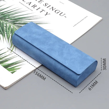 Simple Leather Eyewear Case: Optical Retro Myopia Glasses Sunglasses Storage Box - Fashion for Men and Women