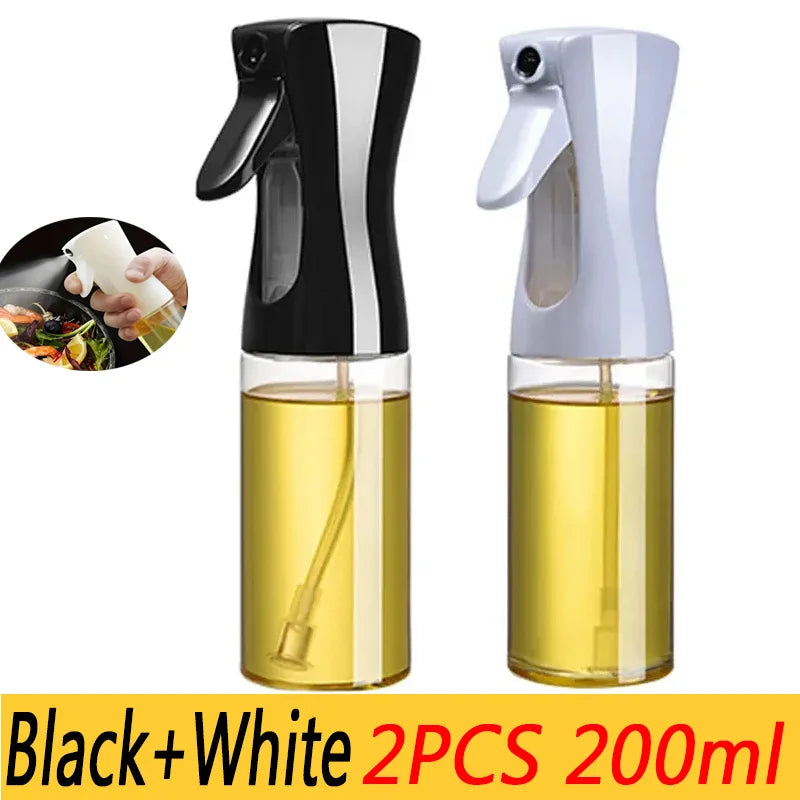 Oil Spray Bottle - 200/300/500ml Cooking Olive Oil Sprayer for BBQ Baking Vinegar & Kitchen Use