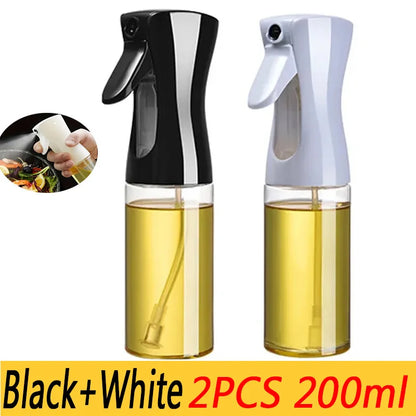 Oil Spray Bottle - 200/300/500ml Cooking Olive Oil Sprayer for BBQ Baking Vinegar & Kitchen Use