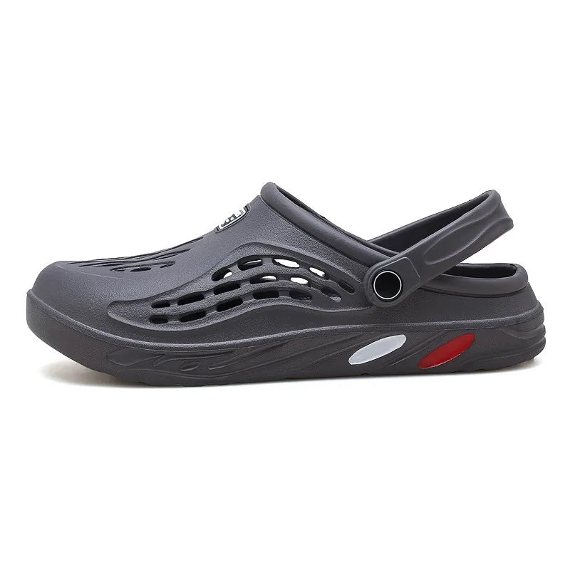 Summer Men’s EVA Sandals – Casual Hole Clogs, Outdoor & Beach Flat Slippers, Big Size 49