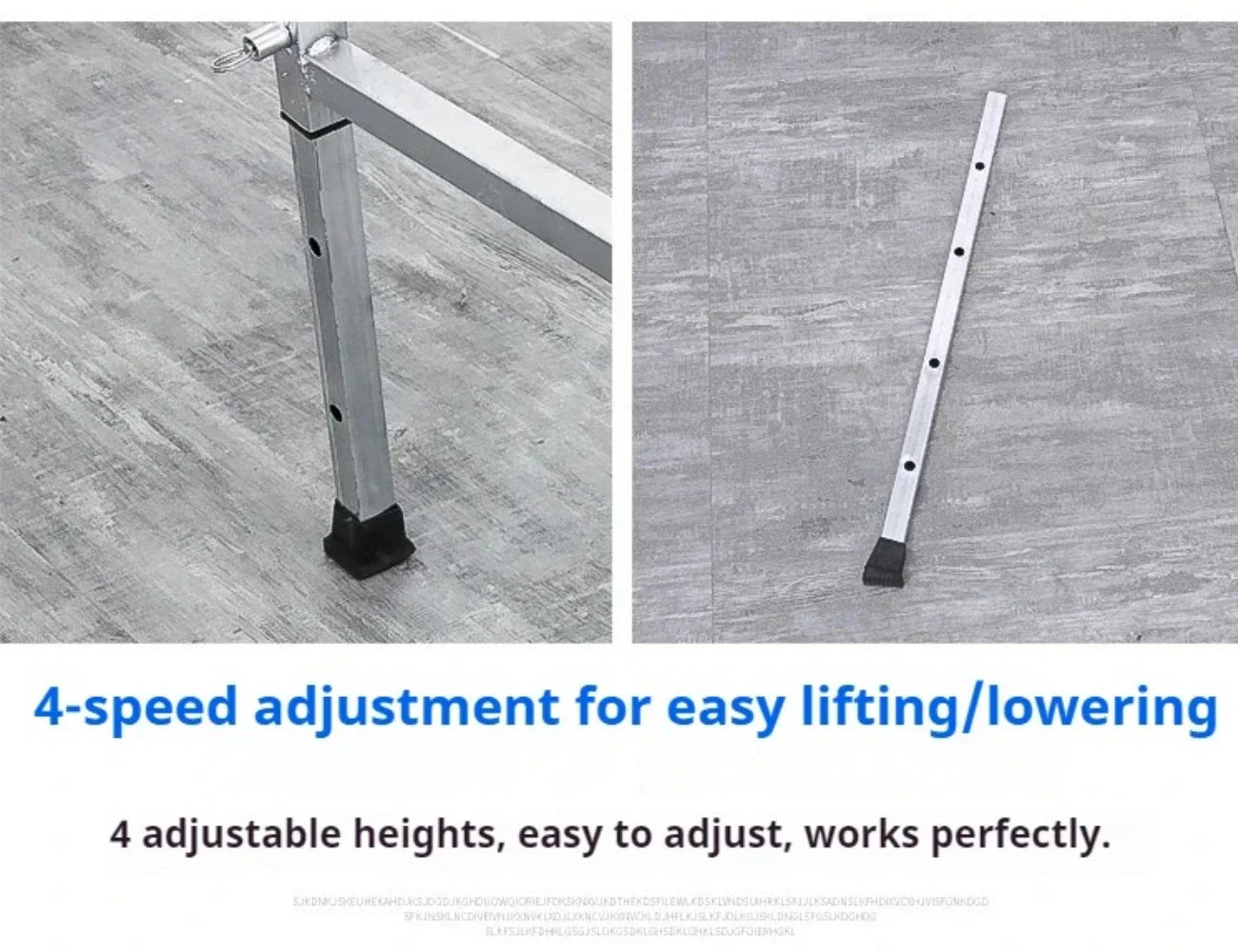 Foldable Steel Scaffolding Ladder – Portable Construction Workbench & Elevated Platform for Home Decoration, Renovation & Heavy-Duty Building Use