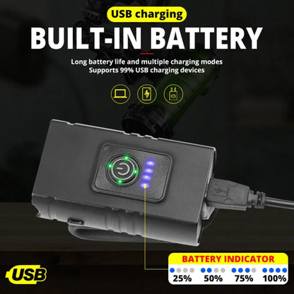Bright T6 LED Bicycle Light - 1000LM USB Rechargeable Front Headlight for MTB, Mountain Bike, Cycling, and Scooters
