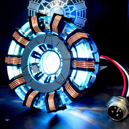 Avenger Iron Man Mk1 Arc Reactor - Tony Stark Heart of Mark LED Light Model, 1:1 Cosplay Chest Lamp, Superhero Toy for Kids