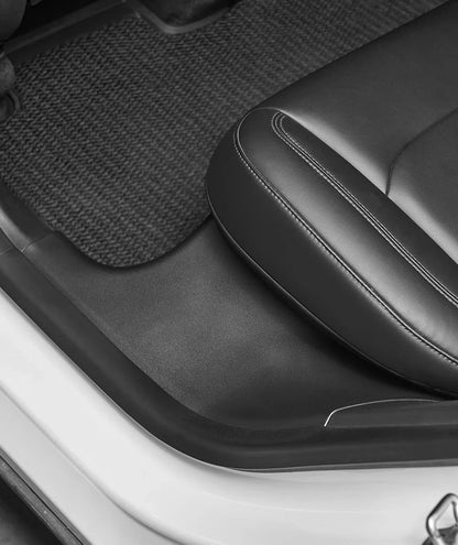 Rear Door Sill Protective Pad for Tesla Model Y – Anti-Kick Threshold Guard Cover Strip, Original Fit Accessories
