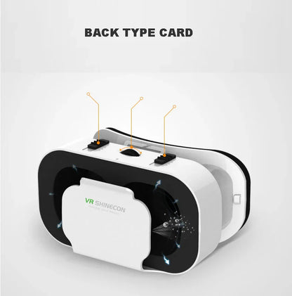 VR Glasses Virtual Reality Headset – 3D Lenses Smart Goggles for Smartphones, Mobile Game Accessory