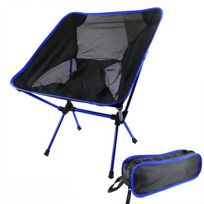 Portable Lazy Back Chair – High-End Lightweight Aluminum Alloy Folding Moon Chair for Outdoor Camping & Travel