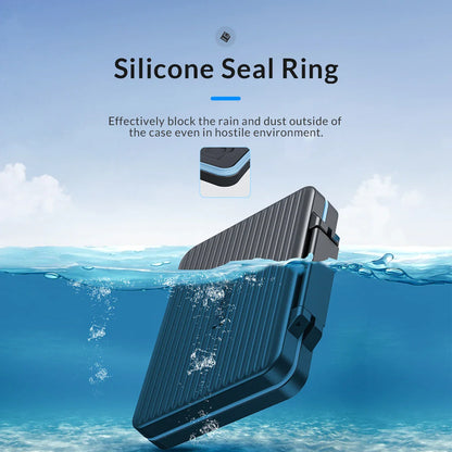 Waterproof SD Memory Card Storage Case: ORICO Micro SD Card Holder with Soft Lining - Organize HDD/CF/SD Cards Easily