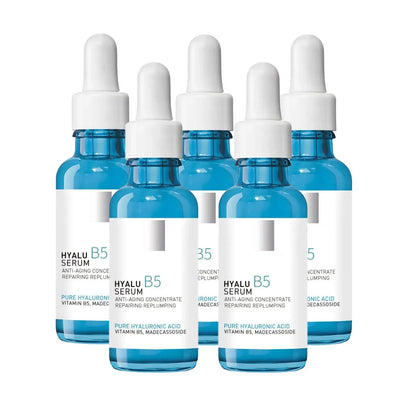 B5 Hyaluronic Acid Facial Serum - Anti-Aging Firming Moisturizer for Fine Lines, Dark Circles & Skin Brightening Care