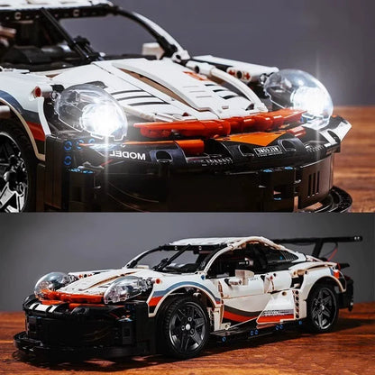 1580PCS RC Car Building Set – 1:10 Technical Racing Car with Motor & LED Lights, Adult Toy Gift
