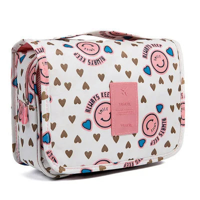Waterproof Hanging Travel Makeup Bag – Bathroom Cosmetic Organizer for Men & Women