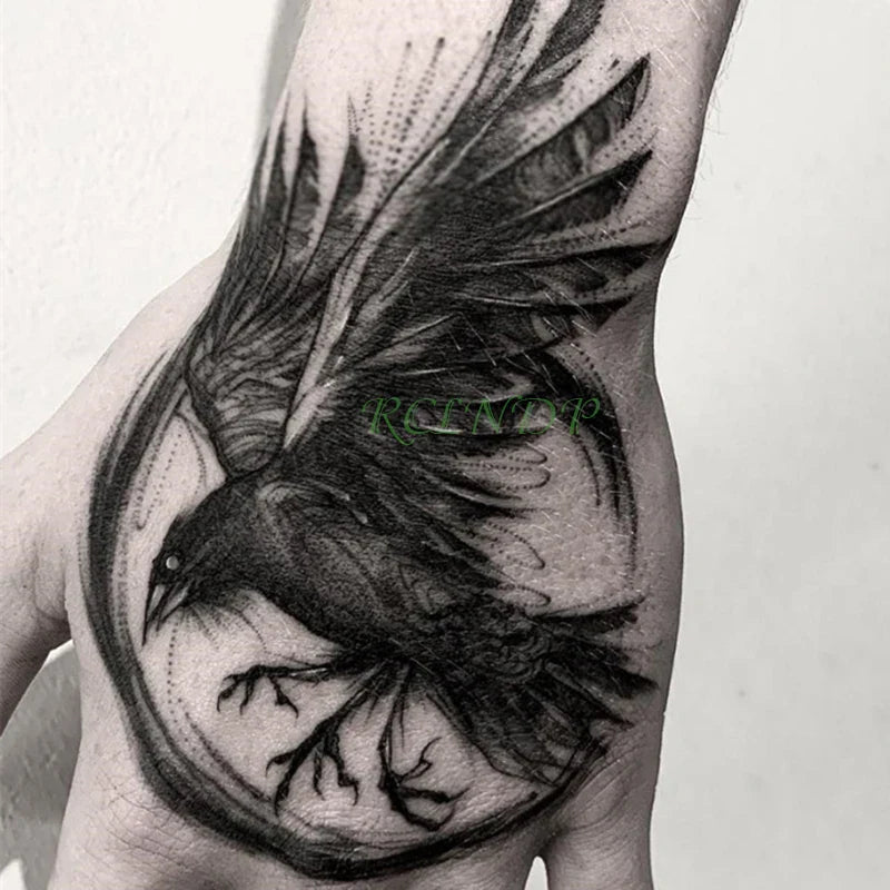 Waterproof Temporary Rose Flower Tattoo Stickers – Fake Flash Body Art for Men & Women Hands and Body