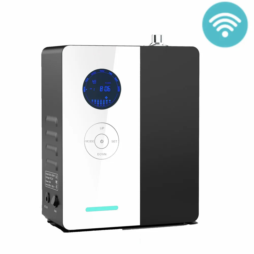 500m³ WiFi Perfume Diffuser – Electric Air Freshener & Environmental Fragrance Purifier, 200ML Capacity, Smart Home HVAC Metal Body
