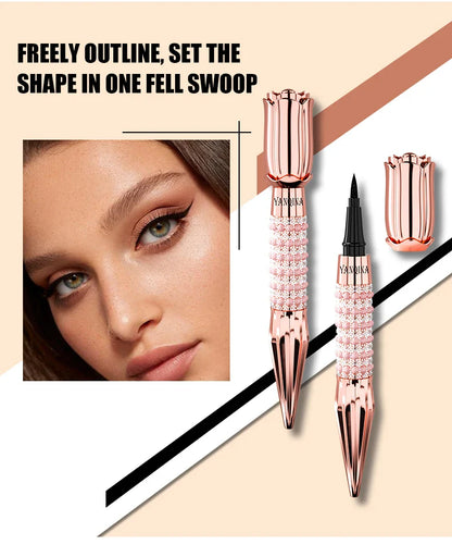 Waterproof Liquid Eyeliner Pen – Black, Long-Lasting, Quick-Dry Thick Eye Liner Makeup Tool