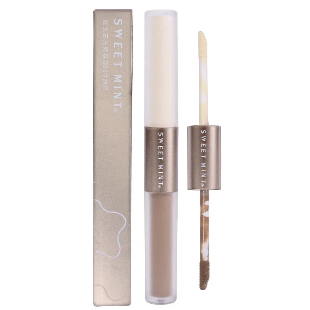 Double-Ended 2-in-1 Highlighting & Contouring Stick — Concealer Pencil for Nose Shadow & Bronzing Makeup