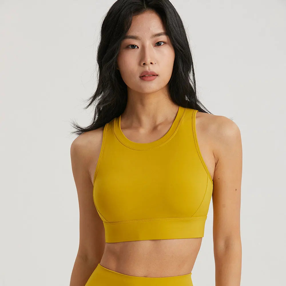 INLUMINE Anti-Light Sports Bra – Backless Yoga & Gym Fitness Top for Women