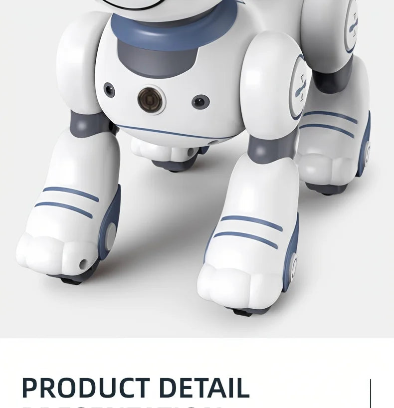 Intelligent Robot Dog Toy - Remote Control, Sing & Dance, Smart Interactive Programmable Puppy for Kids
