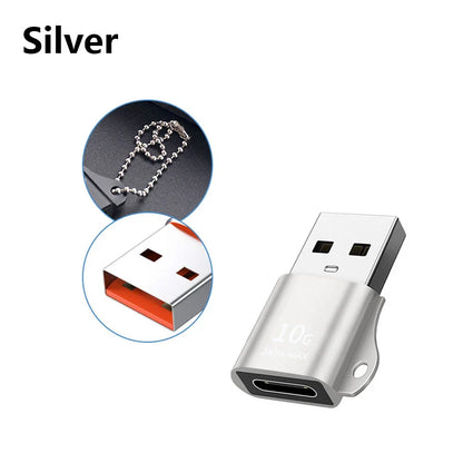 USB-C to USB 2.0 Adapter – Type-C Male to Female Converter for Phones, PCs & Laptops