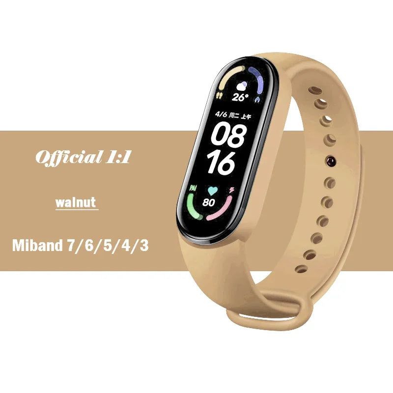 Silicone Strap for Xiaomi Mi Band 3-7 NFC – Sport Replacement Wristband Bracelet