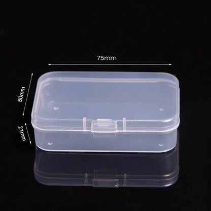 Multifunctional Acrylic Card Storage Box – 12x10.5cm Display Case with 2 Compartments, Holds 400 Postcards or Photos