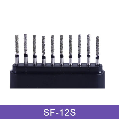 AZDENT Dental Diamond Burs Kit – Multiple Models with Black Storage Box for High-Speed Handpiece