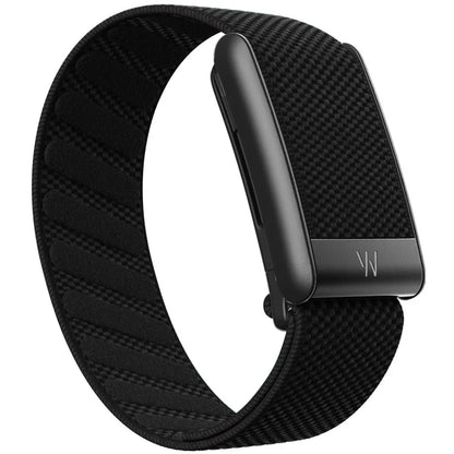 Whoop 5.0 Compatible Nylon Wristband - Black, Silver & Gold Woven Elastic Sports Replacement Strap