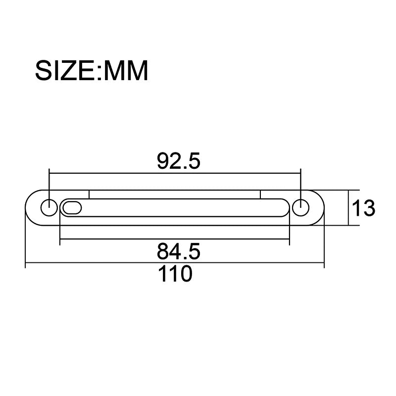 Rosewood U-Bass Bridge - Adjustable Saddle Bridge with Height Screws for 4/6 String Acoustic Bass Guitar