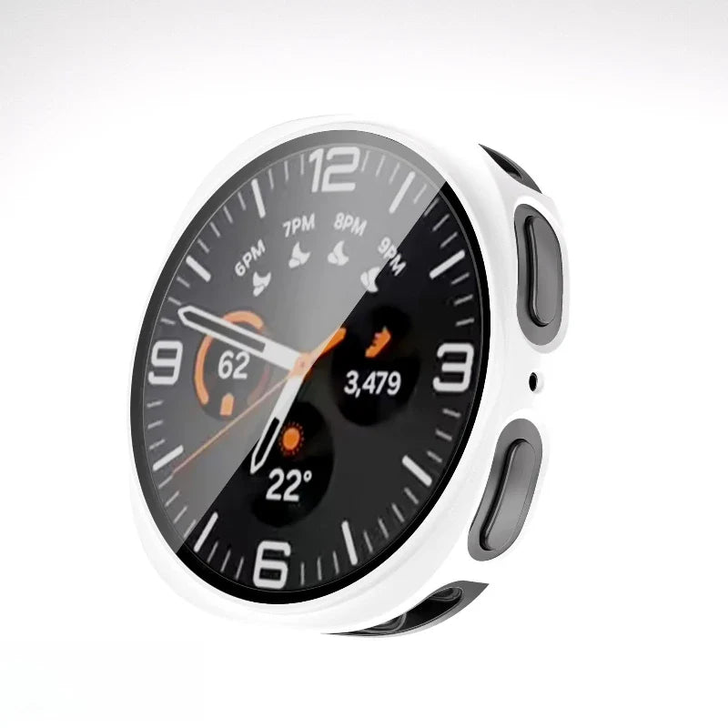 Tempered Glass + Protective Case for Samsung Galaxy Watch 8 (40mm/44mm & Classic) – Anti-Scratch Screen Protector Bumper Cover