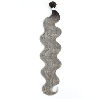 Colorful Body Wave Hair Bundles 613 Piano Blonde – Ombre Synthetic Hair Extensions, Thick Ponytail & Loose Deep Weaving