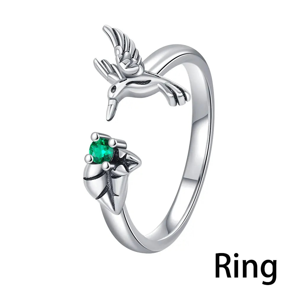 925 Silver CZ Snake Ring – Adjustable Cube Zirconia Finger Ring for Women, Party Jewelry & Fashion Accessory