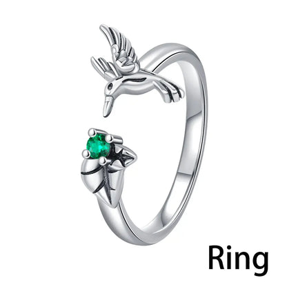 925 Silver CZ Snake Ring – Adjustable Cube Zirconia Finger Ring for Women, Party Jewelry & Fashion Accessory