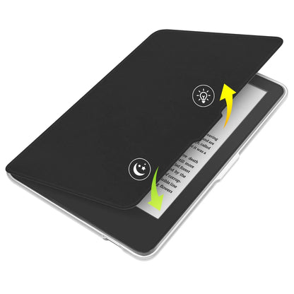Kobo Clara 2E Case with Screen Protector — 6" Auto Sleep Leather Magnetic Cover & Transparent Acrylic Funda