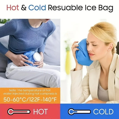 Reusable Ice Bag Packs for Injuries — Hot & Cold Therapy, Pain Relief for Knee & Leg, No-Leak Waterproof Design