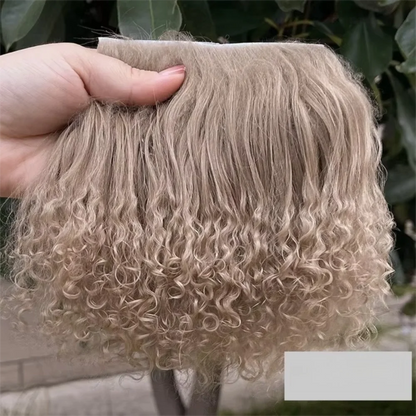 Mongolia Fur Sheepskin Curly Hair Extensions — Cute Wool Texture Wigs for SD, Blyth & BJD Dolls