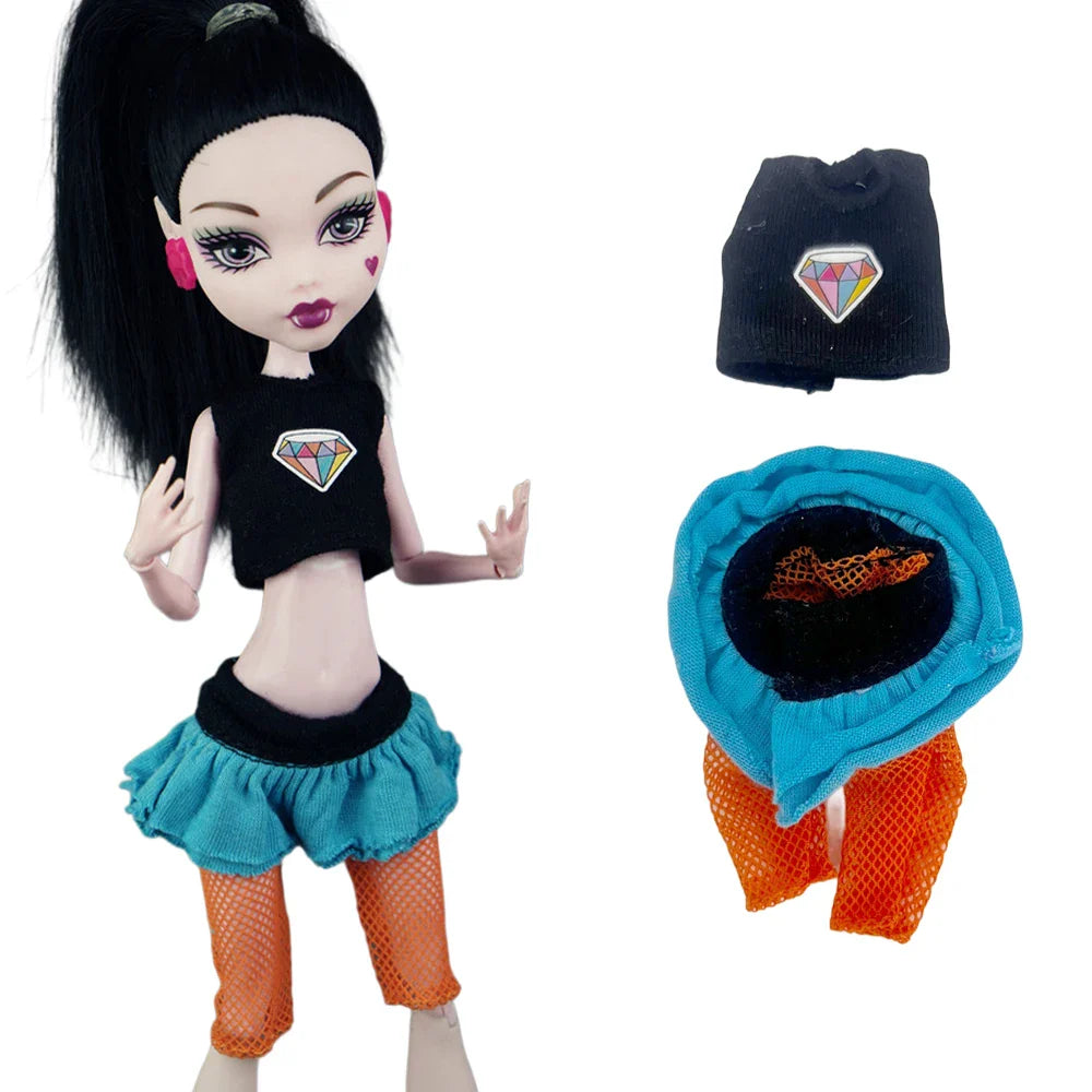 11-Inch Doll Clothes for 1/6 Dolls – Casual Dress & Fashion Outfits for 27 CM Girls' Dolls, DIY Toy Clothing
