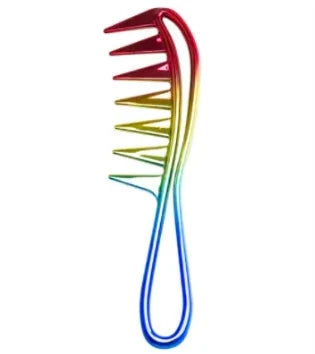 Wide Tooth Shark Plastic Comb for Men - Barber Styling & Hairdressing Tool, Ideal for Clipping, Curling, and Scalp Massage