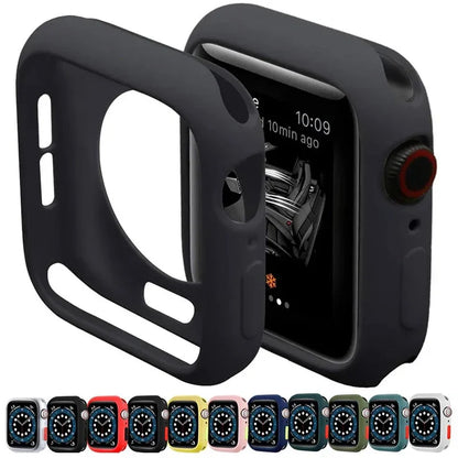 Silicone Protective Case for Apple Watch Series & Ultra - Shockproof Cover for 38mm–49mm Models